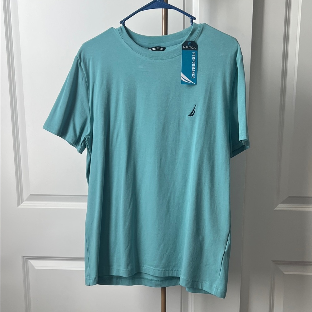 Nautica Men's Aqua Short Sleeve Tee NWT
